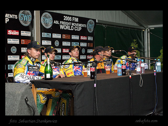 konferencja - Todd Wiltshire - Ryan Sullivan - Leigh Adams - Craig Boyce - Rory Schlein - Jason Crump